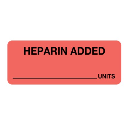 Heparin Added 7/8 X 2-1/4 Flr Red W/Black